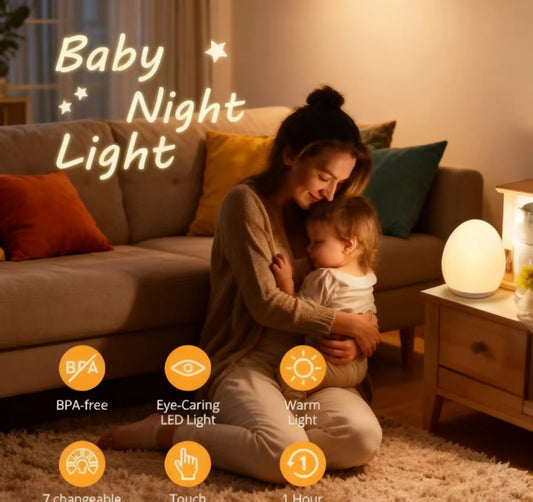 Veilleuse en silicone en forme d’œuf