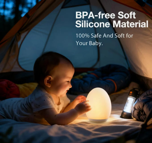 Veilleuse en silicone en forme d’œuf